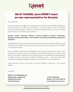 BILAT Handel represents Könst in Eurasia